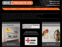 Tablet Screenshot of bhlprojects.com